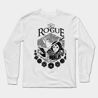 RPG Class Series: Rogue - Black Version Long Sleeve T-Shirt